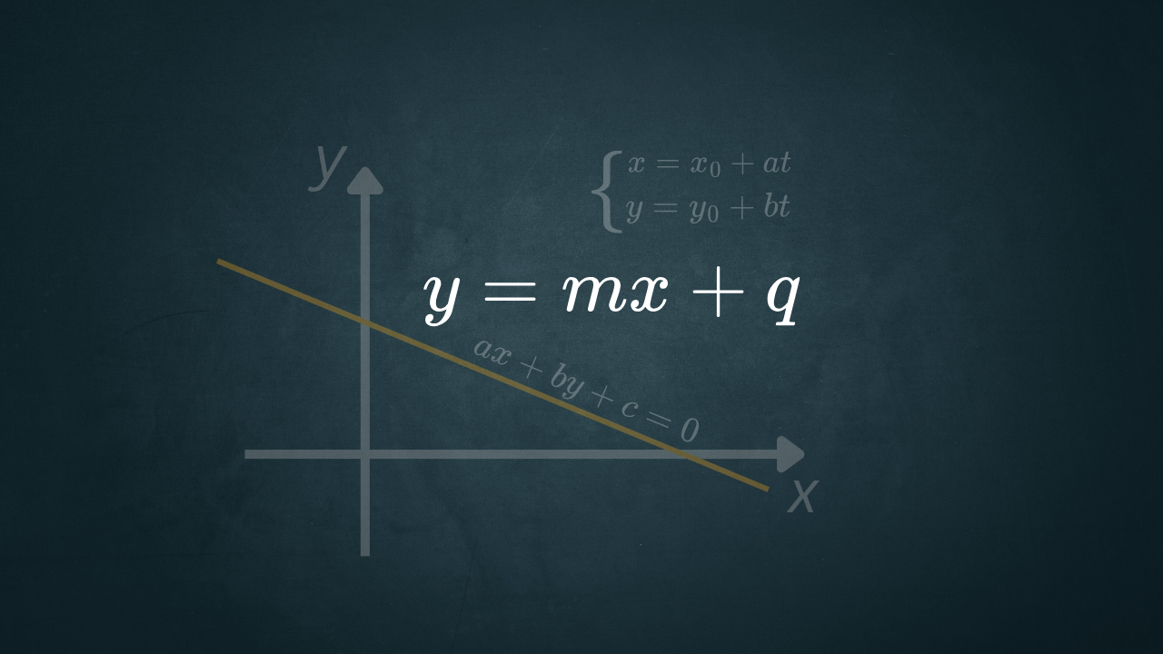 equazione retta esplicita, implicita, parametrica