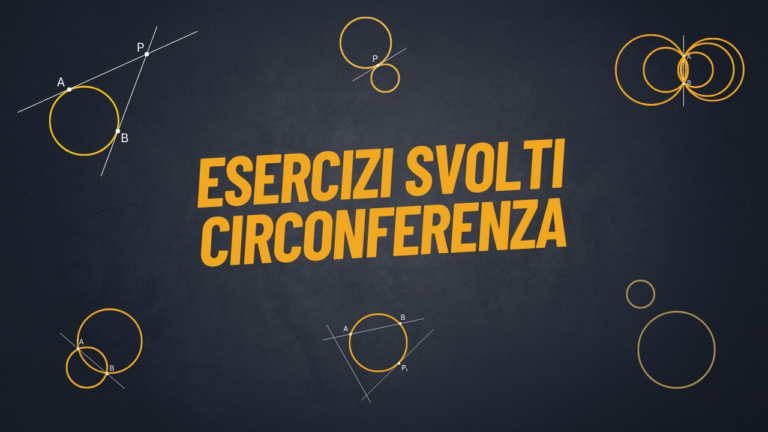 esercizi svolti circonferenza